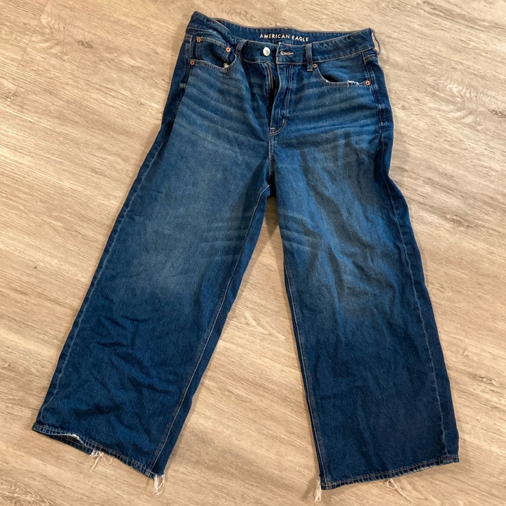 AE Super High Rise Wide Leg Ankle